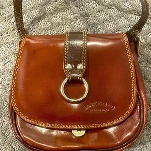 Brown Italian leather purse